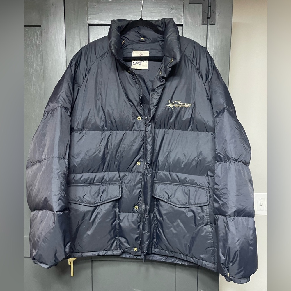 Mens Chevignon down jacket, Navy, XL - high-end designer item like new condition